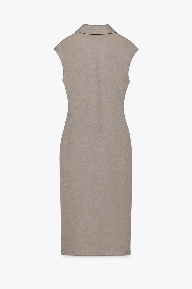 PIQUÉ SHIRT DRESS