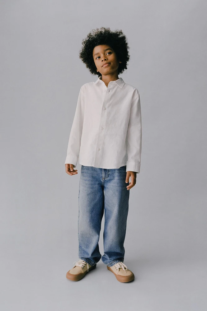 LINEN BLEND SHIRT