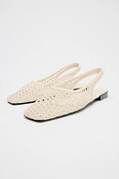 MESH SLINGBACK BALLET FLATS