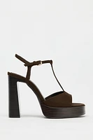 STRAPPY HEELED SANDALS