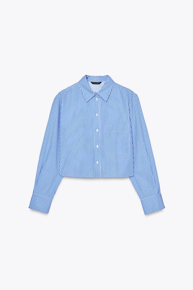 POPLIN CROPPED TOP