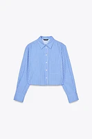POPLIN CROPPED TOP