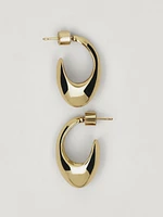 Boucles d’oreilles anneaux ovales