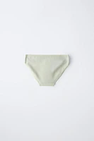 AGES 6-14/ SIX-PACK OF SPARKLY FRUIT PRINT BRIEFS