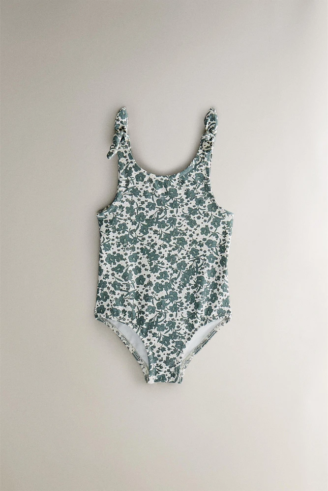 MAILLOT DE BAIN PLAGE ENFANT FLEURS TROPICALES