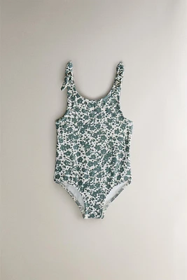 CHILDREN’S TROPICAL FLORAL BEACH SWIMSUIT