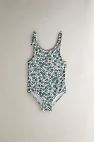 MAILLOT DE BAIN PLAGE ENFANT FLEURS TROPICALES