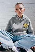 NIRVANA ® WASHED EFFECT HOODED SWEATSHIRT