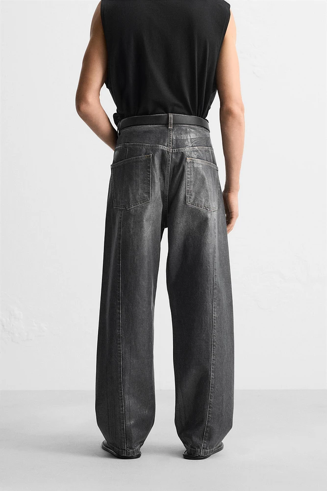 WAXED EFFECT JEANS LIMITED EDITION
