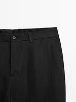 Lightweight 100% linen trousers