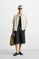 GEOMETRIC EMBROIDERED SHIRT