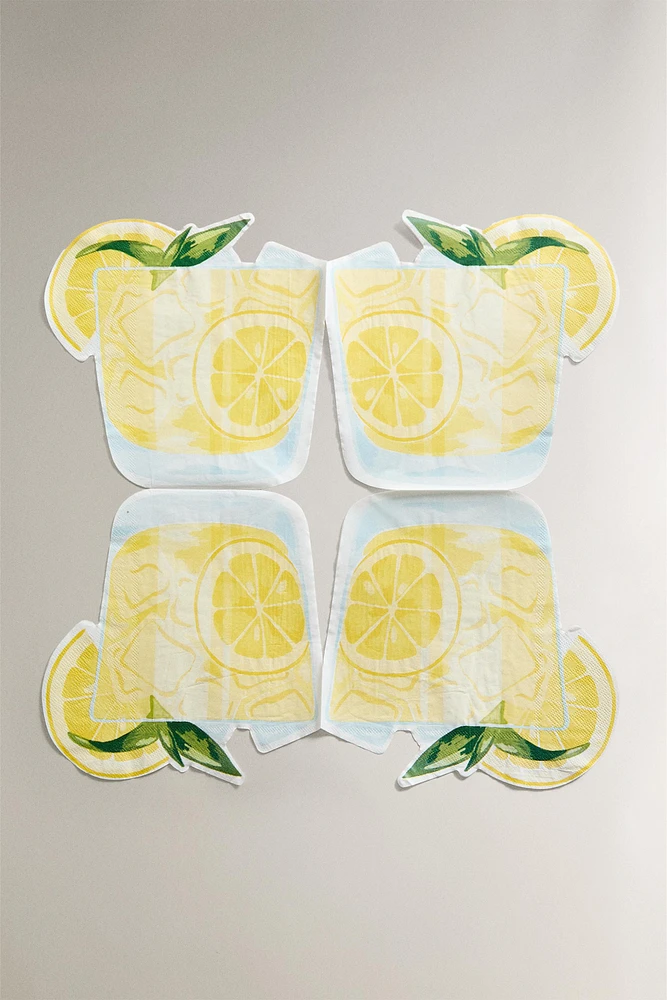 SET OF LEMONADE PAPER NAPKINS (SET OF 20)