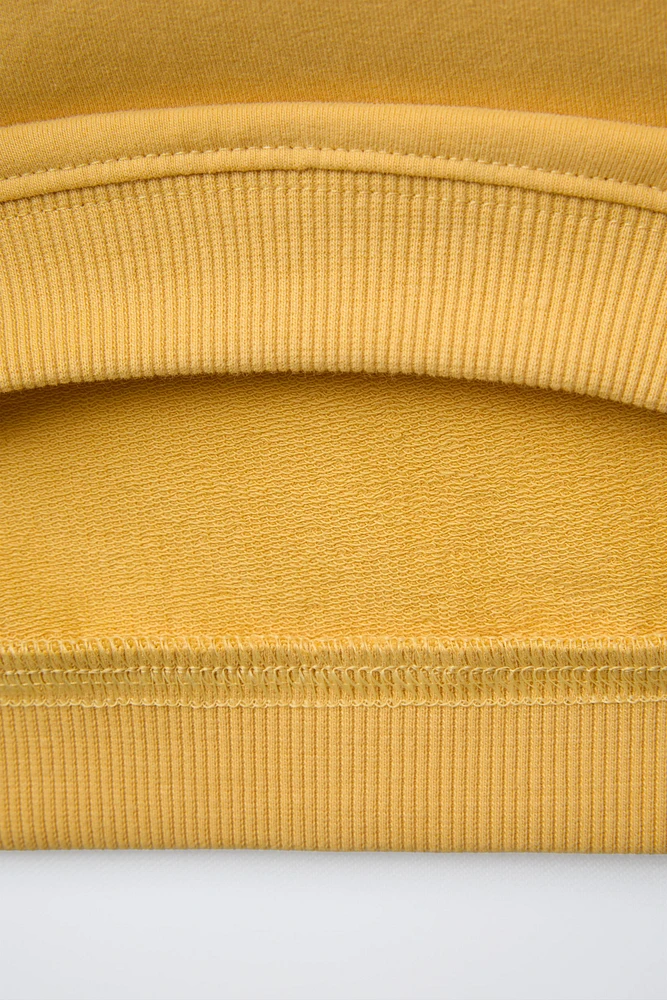 SWEATSHIRT AND BERMUDA SHORTS SET WITH LABEL