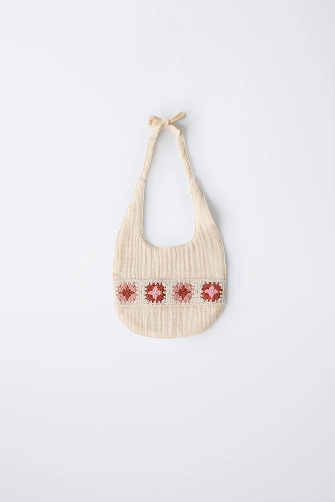 TEXTURED CROCHET BIB