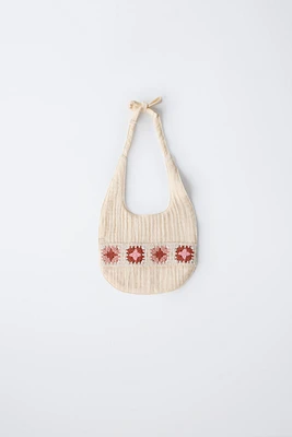 TEXTURED CROCHET BIB