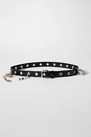 CEINTURE EN CUIR À CLOUS ET  CHARMS KATE MOSS X ZARA