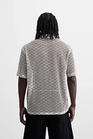 OPEN-WEAVE TEXTURED SHIRT