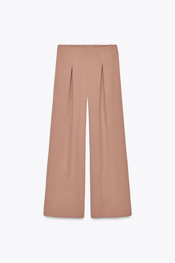PANTALON FLUIDE À PINCES