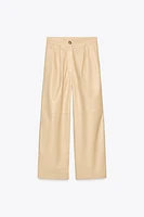 100% LEATHER BALLOON PANTS ZW COLLECTION