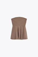TOP BUSTIER EN CRÊPE