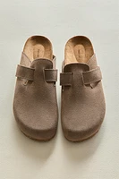 LEATHER CLOGS WITH STRAP
