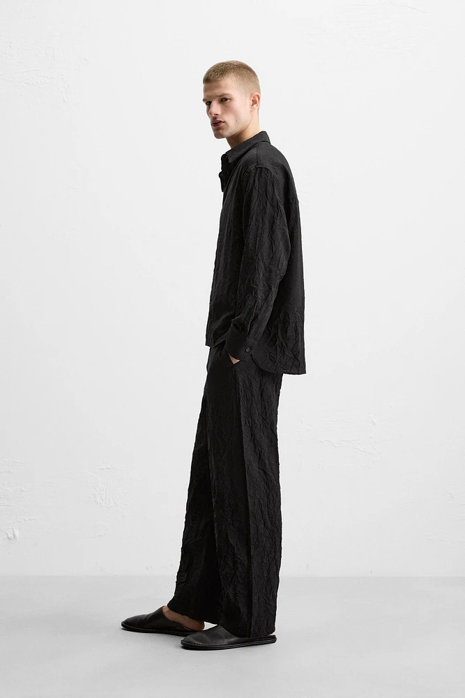 CHEMISE EFFET PLISSÉ