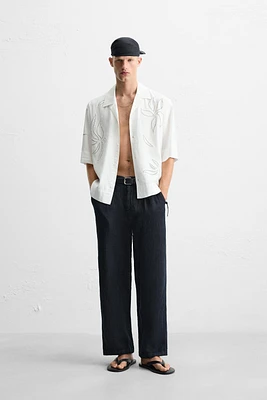 LACE EMBROIDERED SHIRT