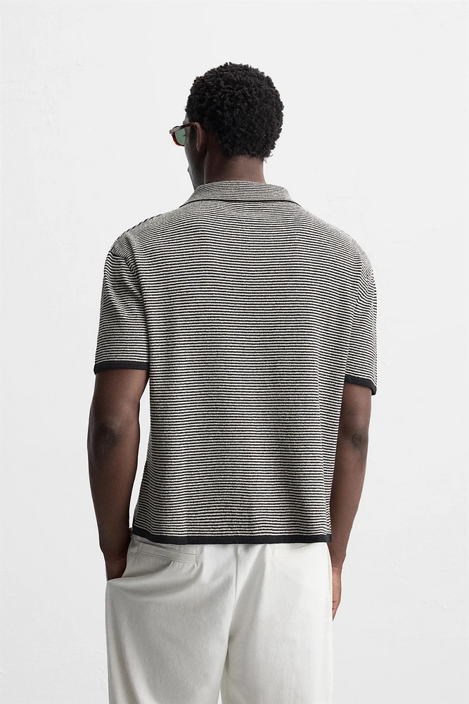 STRIPED KNIT SHIRT