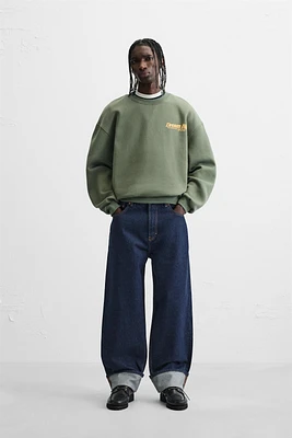 BOXY FIT PRINTED SWEATSHIRT