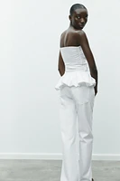 BALLOON STRAPLESS TOP