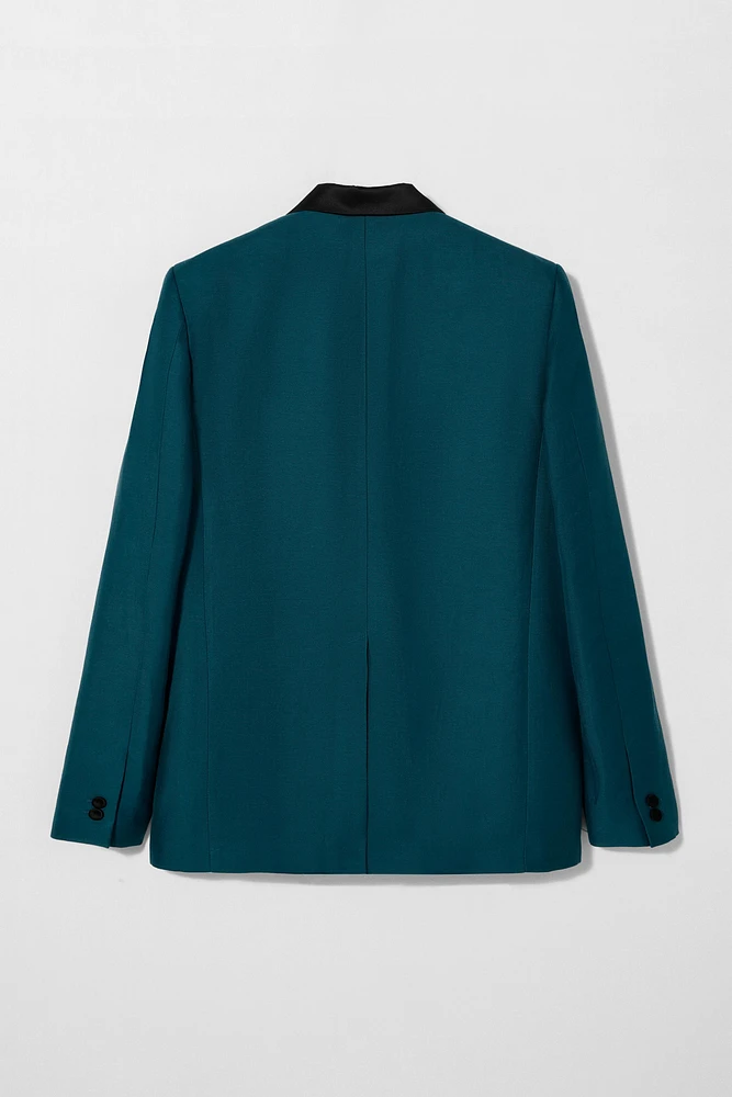 BLAZER SMOKING CONTRASTE BOBBY GILLESPIE X ZARA