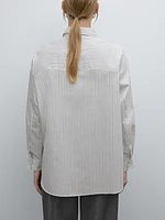 Striped shirt with chest detailing