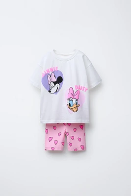 MINNIE MOUSE AND DAISY DUCK © DISNEY T-SHIRT BIKER LEGGINGS SET
