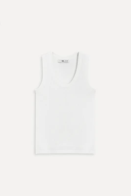 SLEEVELESS KNIT TOP 50TH ANNIVERSARY
