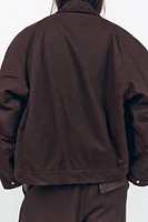 CORDUROY COLLAR WAXED JACKET ZW COLLECTION