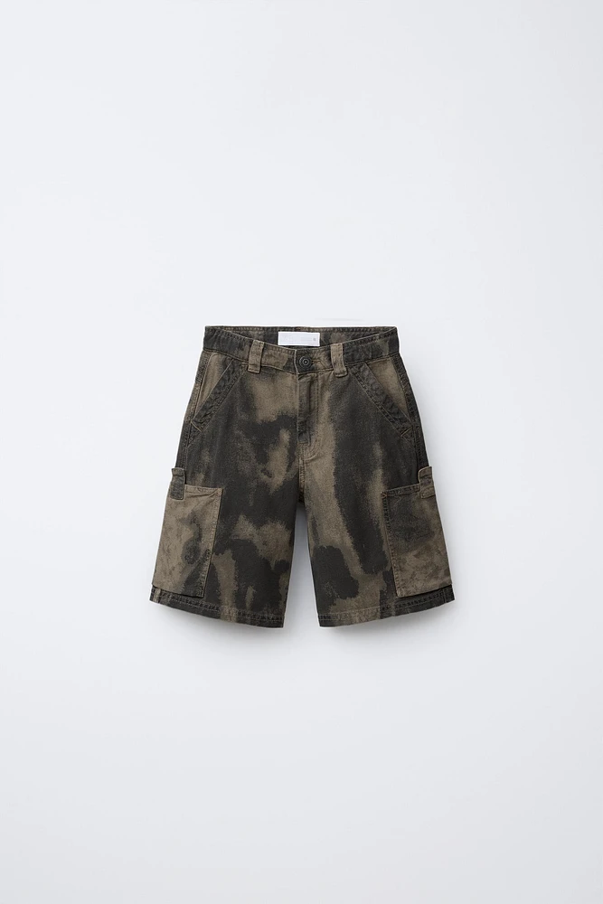 SPOTTED PRINT SHORTS