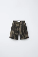 SPOTTED PRINT SHORTS