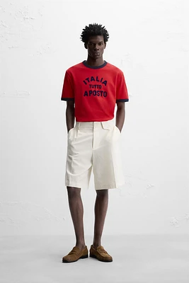 TOP WITH CONTRASTING RIB TRIM