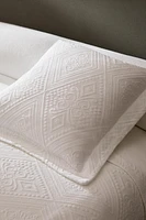 HOUSSE DE COUSSIN COTON MOTIF GÉOMÉTRIQUE