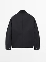100% cotton zip-up jacket