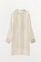 LIMITED EDITION WRINKLE EFFECT LINEN SHIRT