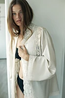PEIGNOIR PLIS DENTELLE LIMITED EDITION