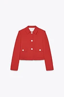 BLAZER WITH SHOULDER PADS