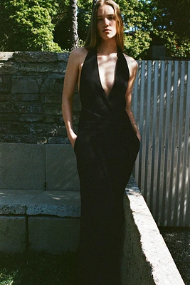 LONG OPEN BACK JUMPSUIT