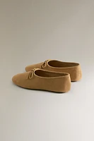 LEATHER BALLERINAS