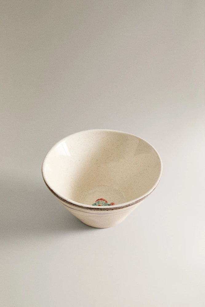 STONEWARE FISH BOWL