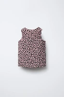 PRINTED RIBBED T-SHIRT