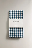 GINGHAM COTTON NAPKINS (SET OF 2)