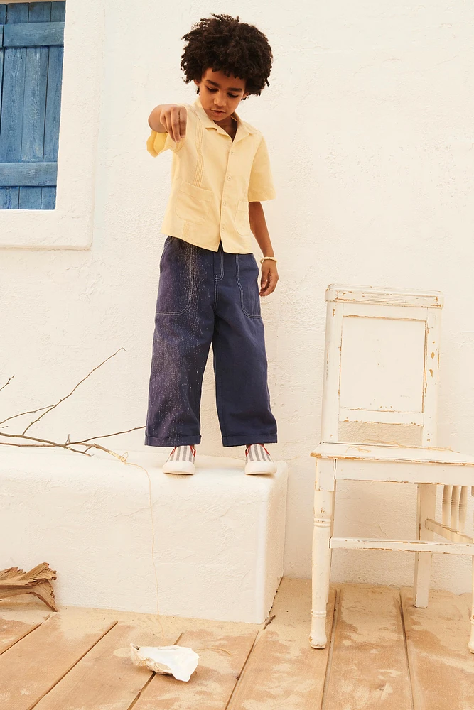 CHEMISE EN COTON ET LIN ÉDITION LIMITÉE
