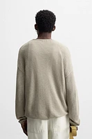 RELAXED FIT TEXTURED SWEATER